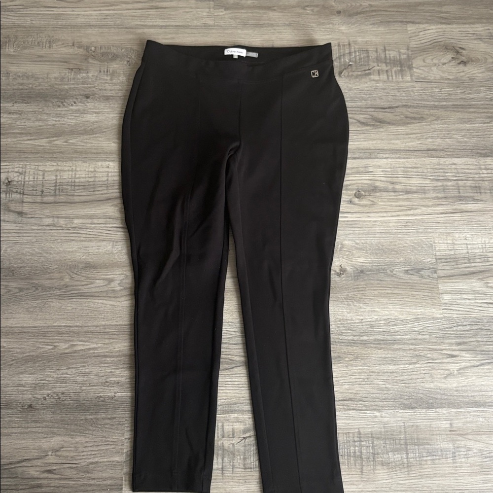 Calvin Klein Womens Black Modern Essentials Ponte Pants Size 0X NWT - Picture 3 of 13